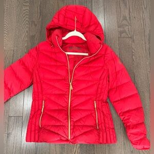 Michael Kors Red Puffer Jacket size L